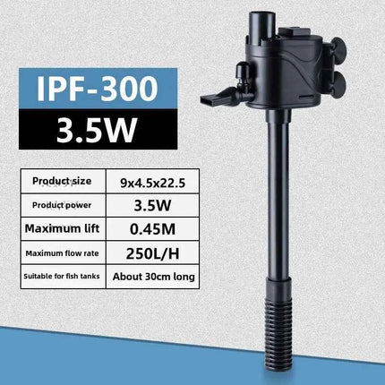 Fish tank submersible pump Built-in filter pump Oxygen wave aquarium filter matching pump