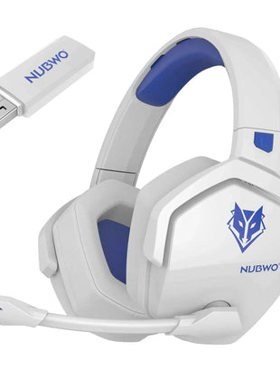 NUBWO G06 Wireless Headsets Gamer with Charging Station for Headset and PS5 Controller Gaming Headphones Long Battery Life