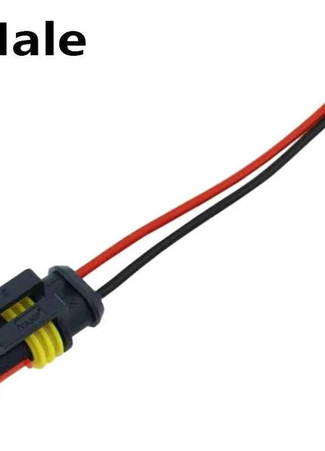 Set di connettori per cavi elettrici impermeabili sigillati a 2 pin con cavo automatico
