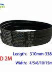 4mm / 3 pezzi / 2M-310mm (155teeth)