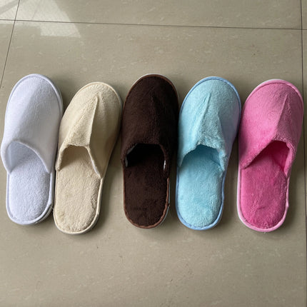 5 paia/lotto uomo donna usa e getta hotel pantofole per gli ospiti scivoli in cotone casa viaggio SPA pantofola ospitalità economici indoor slip-on