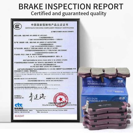 Noiseless economical heat resisting Pure ceramic formula Auto Part Car Brake Pads For Chrysler 200 Convertible 300C SRT8 300M