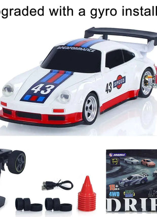 SALE 4WD RTR 1/43 RC Speed Car Four-wheel Drive Radio Control 2.4g Mini Racing Drifting Car Toys High Speed Model Gift for Boys