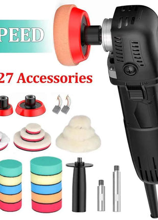 Car Polisher 6 Variable Speed Electric Waxing Repairing Sander Tool 75MM\100MM\140MM Polisher Car Buffer Polisher Power Tool