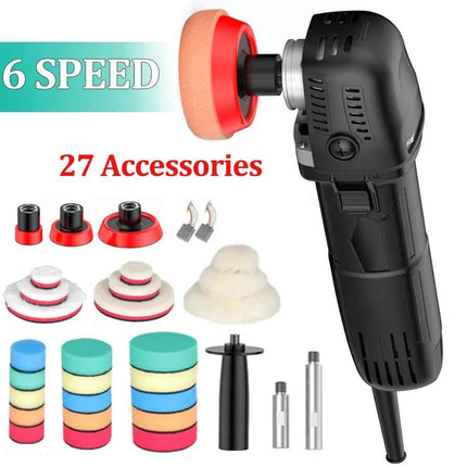 Car Polisher 6 Variable Speed Electric Waxing Repairing Sander Tool 75MM\100MM\140MM Polisher Car Buffer Polisher Power Tool