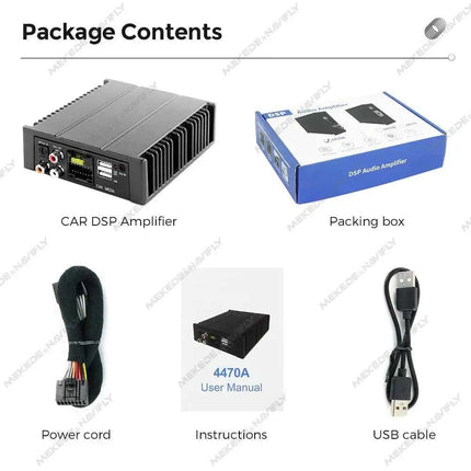 Android Radio DSP Audio Processor 4*80W Amplify Automotive Sound Modules Electronics Stereo Amplifer APP Automobiles Car Parts