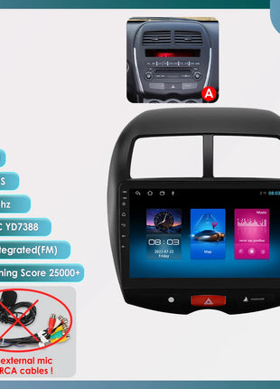 Hizpo 10.1" Car Radio Intelligent Systems For Mitsubishi ASX 1 2010 - 2018 Multimedia CarPlay Android Auto GPS No 2 din 2din DVD
