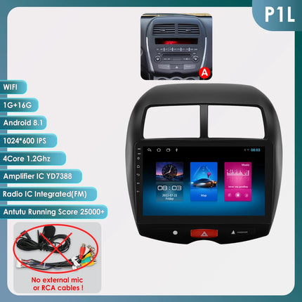 Hizpo 10.1" Car Radio Intelligent Systems For Mitsubishi ASX 1 2010 - 2018 Multimedia CarPlay Android Auto GPS No 2 din 2din DVD