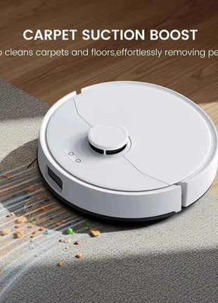 Teendow D63S Ultra Robot Vacuum and Mop, 10KPa Super Suction, Edge Cleaning, Auto Mop Wash & Dry, Self-Emptying 160 Min Runtime