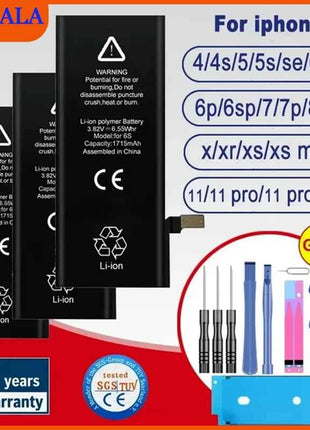 2026 phone Battery For Apple 5 6 S 7 8plus X Xr Xs Max 11 12 Pro 13 14 15 plus 15PRO Replacement Bateria For iphone 7 batteries