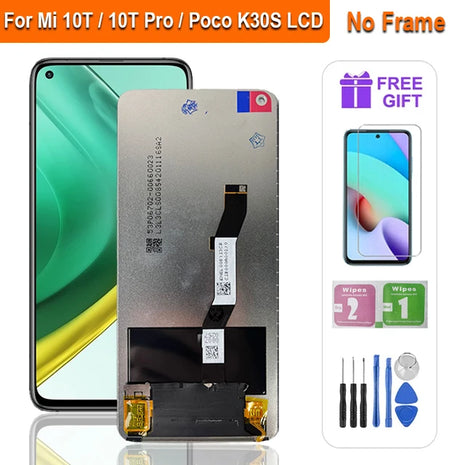 6.67 ''IPS LCD Per Xiaomi Mi 10T 5G 10T Pro 5G LCD M2007J3SG Display Per Redmi K30s LCD M2007J3SC Display Parti di Ricambio