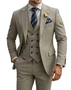 Abito Uomo 3 Pezzi Doppio Petto Slim Fit - Tuxedo Matrimonio e Gala