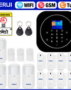KERUI Home Security Alarm System Alexa Support G12 WIFI/GSM Alarm System with Phone App Alarm Siren PIR Sensor Tuya Smart APP