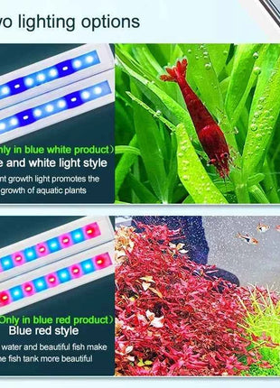 Super Bright Clip Lamp LED Aquarium Light for Aquatic Plant Grow Fish Tank Full Spectrum Timing Lamp 220-240V 30~70CM 4W 8W 13W