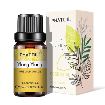 PHATOIL Natural Plant Essential Oil 10ml Eucalyptus Lavender Bergamot Vanilla Peppermint 1PCS Aroma Essential Oils For Diffuser