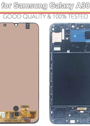 Display LCD AMOLED per Samsung Galaxy A30, Schermo Touch con Digitalizzatore, Assemblaggio Completo con Cornice per Samsung A30 A305F A305G