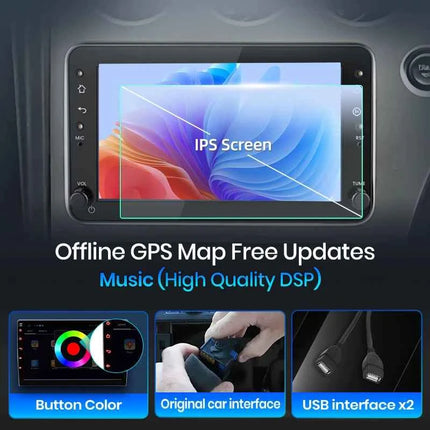 Junsun 7" Wireless CarPlay Android Auto Car Radio for Alfa Romeo 159 Brera spire Sportwa GPS Stereo Multimedia WiFi 4G 8core RDS