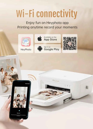 300dpi Color Photo Wifi 4x6 Inch Printer Portable Mni Mobile Pocket Wireless Print Maker Machine with Ribbon and Photo Papers