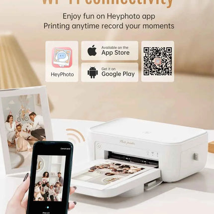 300dpi Color Photo Wifi 4x6 Inch Printer Portable Mni Mobile Pocket Wireless Print Maker Machine with Ribbon and Photo Papers