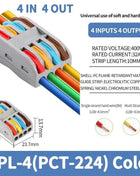 1 In Multiple Out Push-in Electrical Wire Connector Terminal Block Universal Fast Wiring Cable Connectors For Cable Connection