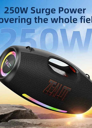 ZEALOT-S89 Altoparlante Bluetooth portatile impermeabile da 250 W, subwoofer Boombox esterno wirelessTri radiatori passivi-bassi profondi