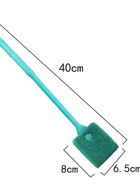 Aquarium Cleaning Brushes for Glass Acrylic Fish Tank Algae Clean Double Sided Algae Scraper Sponge Aquarium Cleaning Tools