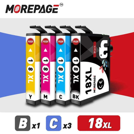 18XL Ink Cartridge For Epson T1811 1812 1813 1814 XL Compatible XP30 XP412 XP102 XP212 405 205 302 402 415 Printer