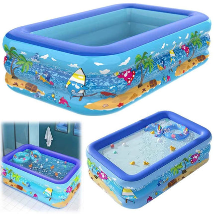 Piscina gonfiabile Piscina in PVC per interni ed esterni Piscina ispessente per cartoni animati per piscina per bambini