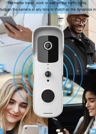 2026 Smart Video Campanello Impermeabile Visione Notturna Spioncino 1080P FHD Macchina Fotografica Citofono Visivo Digitale WIFI 2.4G Tuya campanello per porte