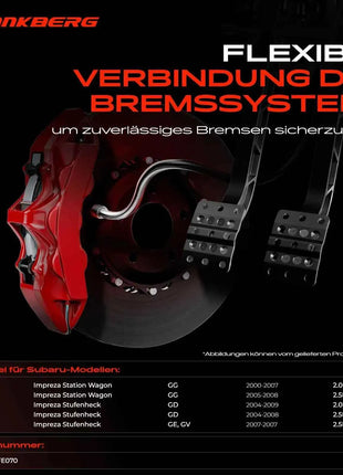 Tubo Freno Posteriore Sinistro Frankberg 1x per Subaru Impreza GD GG GE GV AWD 2004-2009 2204858 26591FE070