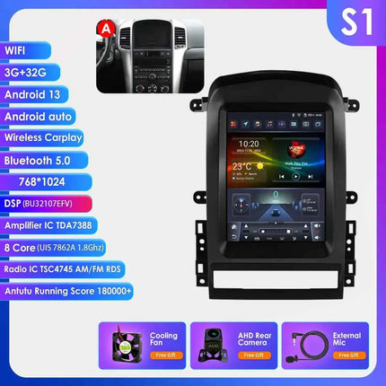 Hizpo 9.7" 2 Din Android Auto Car Radio for Chevrolet Captiva Sport 2006 - 2012 Multimedia Video Player Carplay  for Tesla Style