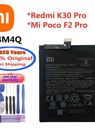 New 100% Original Battery For Xiaomi MI Redmi Note K20 K30 Pro 5 7 8 9 9S 9T 10 10X 10T 10X 11T 11 Ultra 11T POCO X3 F2 4X Pro