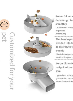 5L Double Bowls Smart Automatic Cat Feeder With Camera Cat Dry Food Video Dispenser Pet Smart Voice Recorder Auto Feeder For Dog