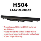 HS04 HS03 807956-001 807957-001 807612-421 Laptop Battery for HP 240 245 246 250 255 256 G4/G5 Pavilion 14-AC 15-AC 17-X Series