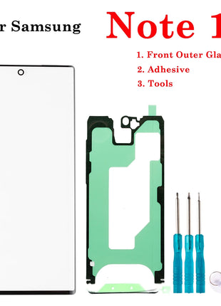 1Set Nuovo Display LCD Frontale In Vetro Esterno Touch Screen Esterno Pannello Obiettivo Per Samsung Galaxy S8 S9 S10 S20 Nota 8 9 10 Plus Ultra