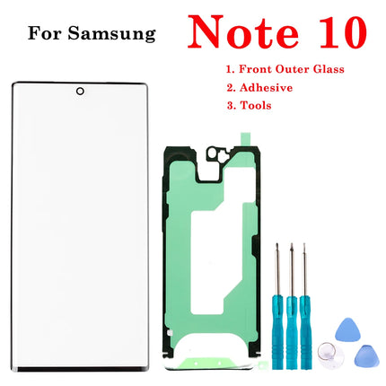 1Set Nuovo Display LCD Frontale In Vetro Esterno Touch Screen Esterno Pannello Obiettivo Per Samsung Galaxy S8 S9 S10 S20 Nota 8 9 10 Plus Ultra