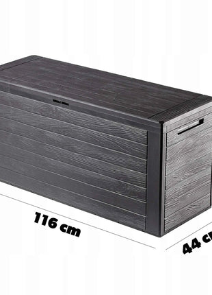 KADAX Garden Box Balcony Box 280L For Garden Balcony Terrace Brown