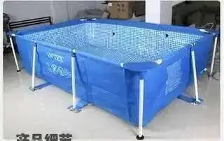 56424 Bestway 400*211*81 cm/157"x83"x32" Acciaio Pro Splash Frame Piscina/Grande Rettangolo Mobile Famiglia Splash Frame Piscina 35Kg
