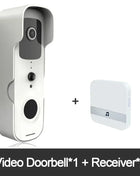 2026 Smart Waterproof Video Doorbell Night Vision Peephole 1080P FHD Camera Digital Visual Intercom WIFI 2.4G Tuya Doorbell