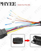 Adattatore per cablaggio ISO, per unità principale radio Android per auto da 2 Din con 16 pin, cavo elettrico automobilistico, plug and play