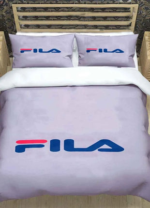 Hot Logo Print Bedding Sets Bed Supplies Set  Comforter Set  Teens Girls Cartoon Twin Single Kid  F-Fila Luxury Gift