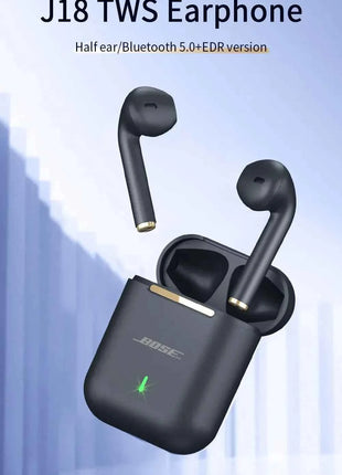 Bosebye J18 Wireless Earphone Bluetooth Headset 9D Noise Reduction Gaming Headset With Microphone TWS EarBuds Hands-free Earbuds