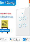 White 4Gang 1 / Zigbee Version