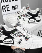 Casual Fashion Leather Sneakers New Men's Skateboard Shoes Outdoor Sports Running Hiking Tennis Platform Luxury Footwear