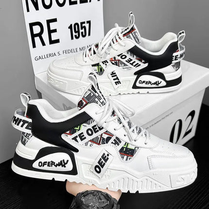 Scarpe da ginnastica in pelle moda casual Nuove scarpe da skateboard da uomo Scarpe da corsa sportive da esterno Escursionismo Piattaforma da tennis Calzature di lusso