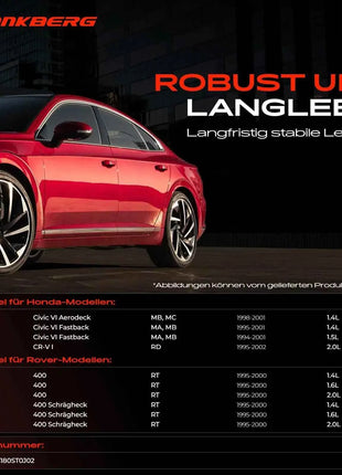 Maniglia per porta anteriore Frankberg 2x, destra e sinistra, per Honda Civic, Rover 72140ST0J02, 72180ST0J02