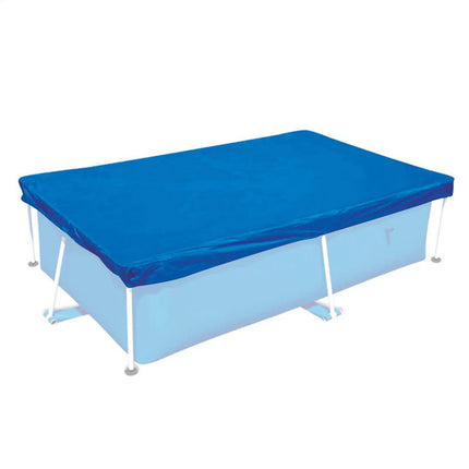 Copertura per piscina rettangolare Copertura per piscina gonfiabile pieghevole in PE impermeabile per piscina fuori terra Copertura per piscina familiare per bambini all'aperto