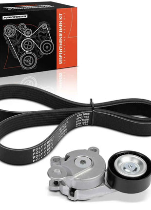 Frankberg 1x Set di cinghie a coste per Audi A3 VW Golf 5 6 Polo Passat Seat Ibiza Skoda Rapid 7884-21406 K026PK1088