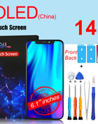 PINZHENG High Quality INCELL LCD OLED Screen for iPhone 14 Pro 15 Plus 13 Pro Max Display for iPhone Replacement with Tools
