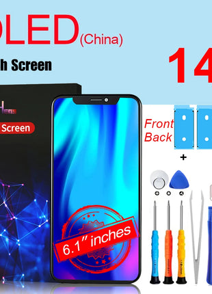 PINZHENG Schermo di alta qualità INCELL LCD OLED per iPhone 14 Pro 15 Plus 13 Pro Max Display per sostituzione iPhone con strumenti